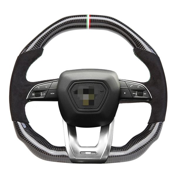 Roda de direção de fibra de carbono forjada personalizada para lam-borghini urus corrida de carro