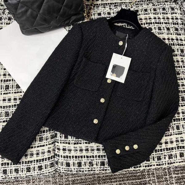 Women's Wool Blends Designer New 2023 Spring Brand Jacket Ootd Fashion de melhor grau de outono Winter Tweed Coat Leisure Coats Cardigan Mother's D49Z