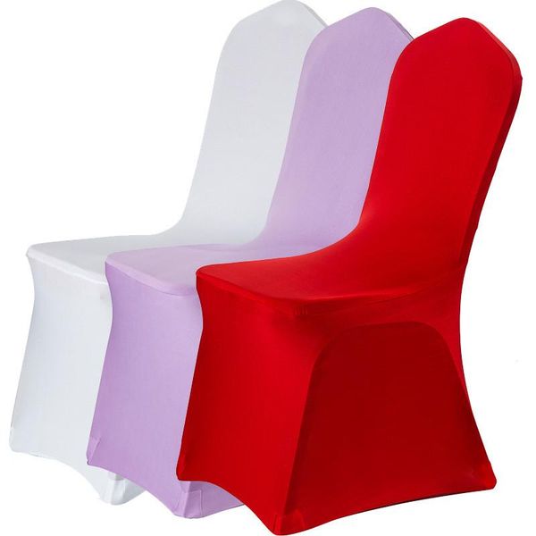 Крышка стулья 1 % на участке для свадеб упругое сиденье столовая белая розовая красная банкетная вечеринка эль -спандекс