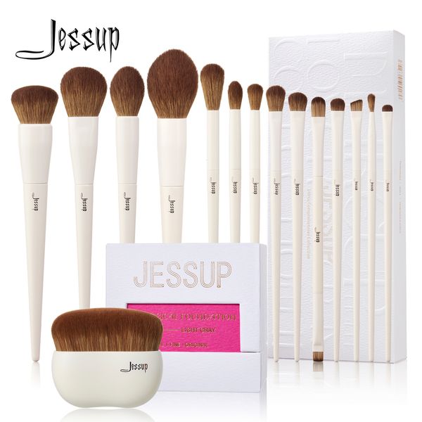 Make-up-Tools Jessup Make-up-Pinsel 1014-teiliges Make-up-Pinsel-Set, synthetische Grundierung, Puder, Kontur, Lidschatten, Liner, Blending, Highlight T329 230308