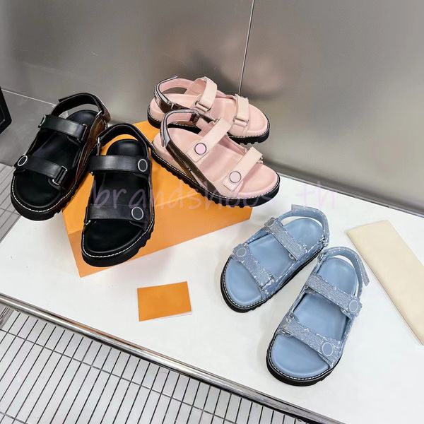 Tasarımcı Ayakkabı Konfor Sandalet Kadın Loafer'lar Lüks Günlük Ayakkabılar Presbiyopi Düz Ayakkabı Paseo Düz Sandalet Platform Ayakkabılar Toka Deri Loafer Kot Kutulu 35-42