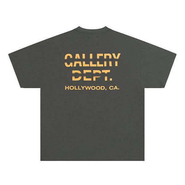 Мужские футболки Дизайнерские галереи Рубашка с принтом алфавита Модный тренд Базовая повседневная мода Свободная короткая футболка Футболки с половиной рукава yz