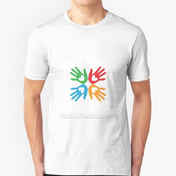 Camisetas de massagem masculina Mãos Hands Camiseta Camiseta curta Summer masculino Menwear Presente legal Presente Incrível para