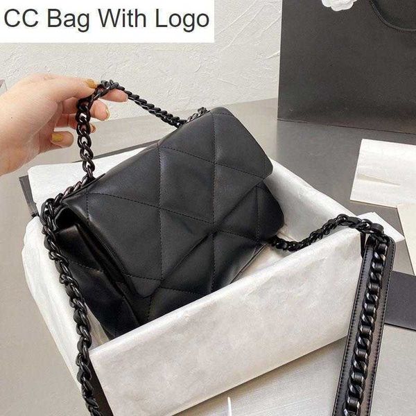 CC Bag Other Bags Designer Bag Vintage Luxury Classic Women Square 19 Flap Sacos atacadistas Quilted Small Metallic Black 25 16 7cm Vanity Camera Baguette Multi Po