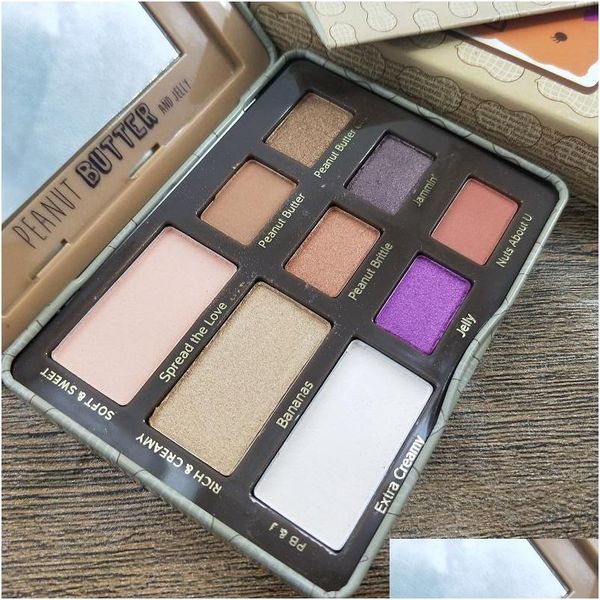 Ombretto Maquillage Trucco di marca 9 colori / pezzi Palette di ombretti Burro di arachidi e gelatina Cremoso Collezione decadente Consegna a goccia H Dhbm9