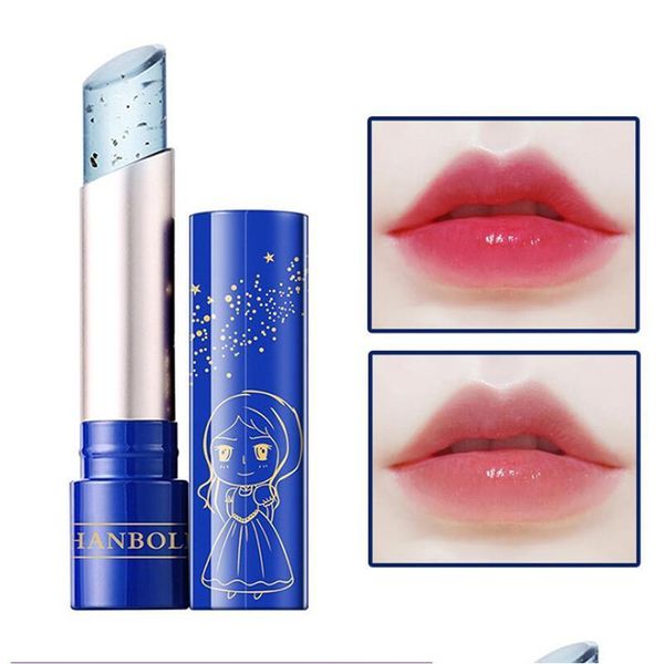 Lip Balm 24k Alteração de cor Batom Rose Óleos de ouro Folha hidratante Lips Maquillaje Drop Drop Entrega Saúde Beleza Dhmix