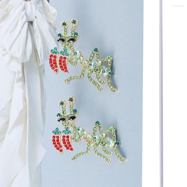 Brincos Dangle Goth Mantis estilo estético Moda Acessórios de jóias simples para mulheres Tendências do atacado coreano 2023