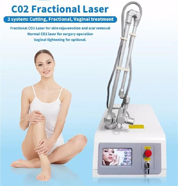 Strumento di bellezza domestico Le smagliature laser frazionarie professionali a CO2 rimuovono la macchina per la rimozione della cicatrice dell'acne che rifacimento della superficie del viso per il salone