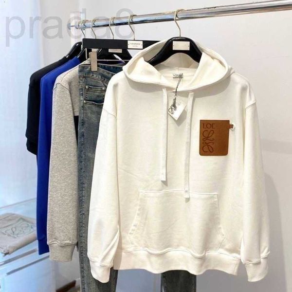 Herren-Kapuzenpullover, Sweatshirts, Designer-Kapuzenpullover in Übergröße, Pullover, neuer Pu-Leder-Taschenpullover, luxuriöser Kapuzenpullover, modisches loses Sweatshirt, Damen-Jackenmantel, 4XL CLBX