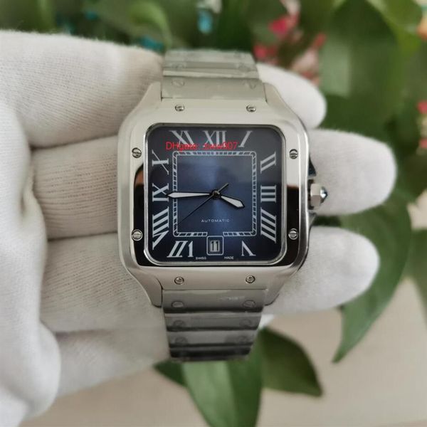 Fabriklieferant Hochwertige Armbanduhren 39 mm Automatikwerk Edelstahl Blaues Zifferblatt Herrenuhr Watches283R