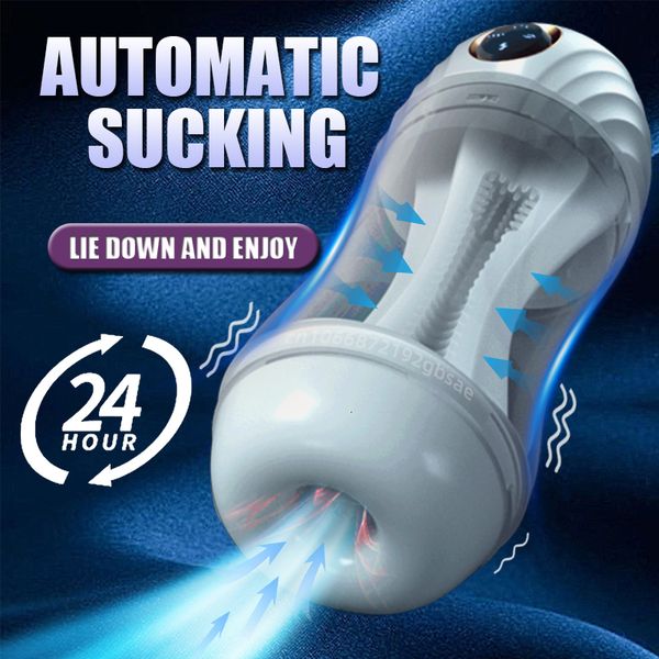 Masturbatoren Männliche Masturbation Tasse Automatisches Saugen Echt Oral Vagina Vakuum Saug Vibrator Masturbator Sex Spielzeug Für Männer Blowjob Sexy Shop 230307