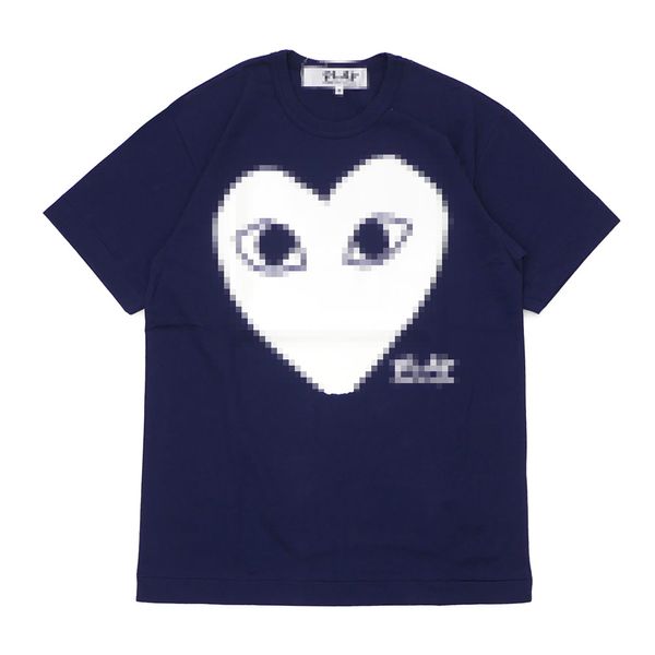 Camiseta de grife camisetas masculinas CDG com des garcons Little Red Heart Play Camise