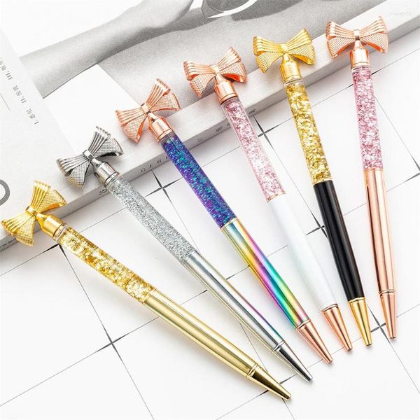 1pcs kawaii papelaria esferográfica caneta fofa metal de luxo de luxo doce de escritório escolar de material escolar Professor da professora