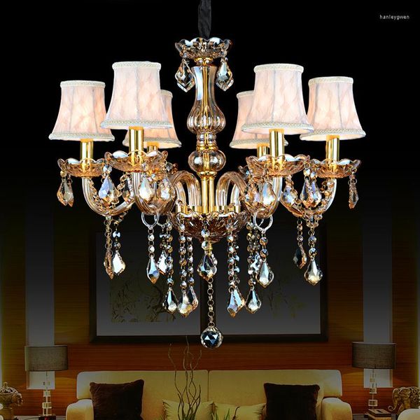 Kronleuchter Modernes Design Cristal Amber Kronleuchter Lampenschirm Maria Theresa Lustres De Teto Leuchte Kristalllampe