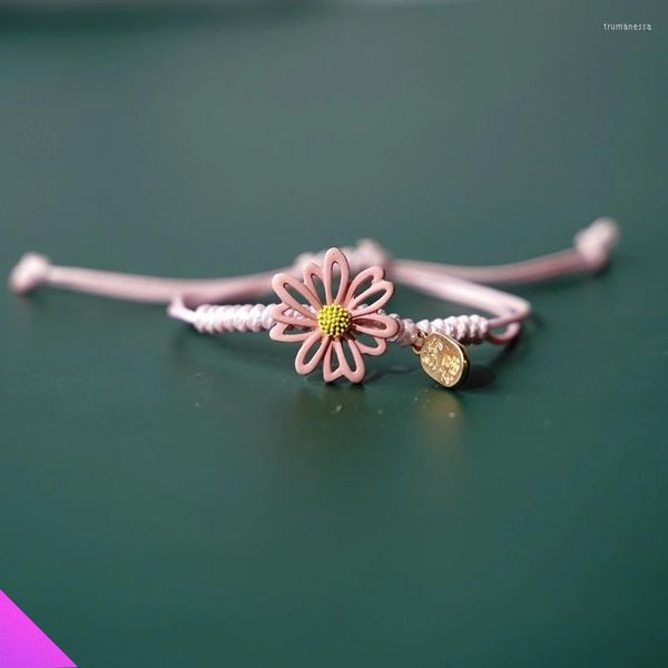 Bracelets de charme 2023 Linda pulseira de flor oca