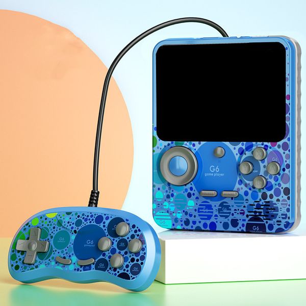 İki Oyuncu G6 Taşınabilir Oyun Oyuncuları 666'da 1 Retro Video Oyun Konsolu Taşınabilir Renk Oyun Oyuncusu TV Consola AV Çıktı Cep Telefonu Şarj İşlevi DHL