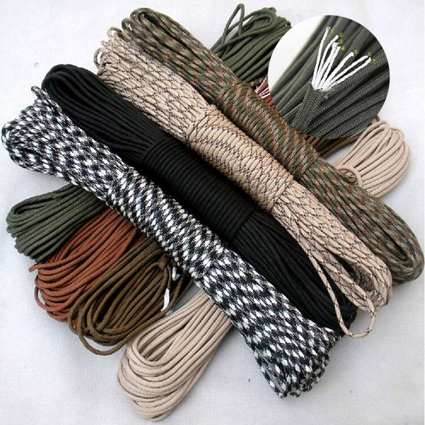 Outdoor Gadgets 31 m/100 ft 550 7 Stränge 4 mm Paracord Cord Camping Klettern Überleben Fallschirm Seil Lanyard