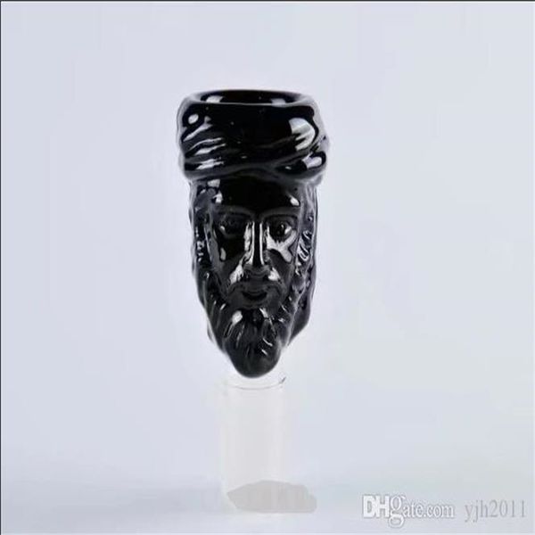 Hookahs Black People Blister Head, venta al por mayor Bongs Oil Burner Pipes