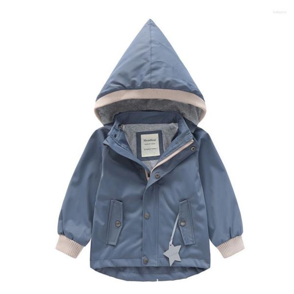 Giacche Primavera Autunno Cappotto antipioggia con cappuccio per bambini Abiti per bambini antivento Giacca calda per bambina Giacca per bambini Capispalla per 2-11 anni