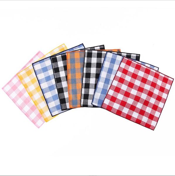 Abito scozzese Asciugamano sul petto Fazzoletto da uomo Banchetto Taschino in cotone Asciugamano Completo Asciugamano quadrato piccolo Boutique Festa di nozze Uomo Fazzoletto Fazzoletto Hankies BC427