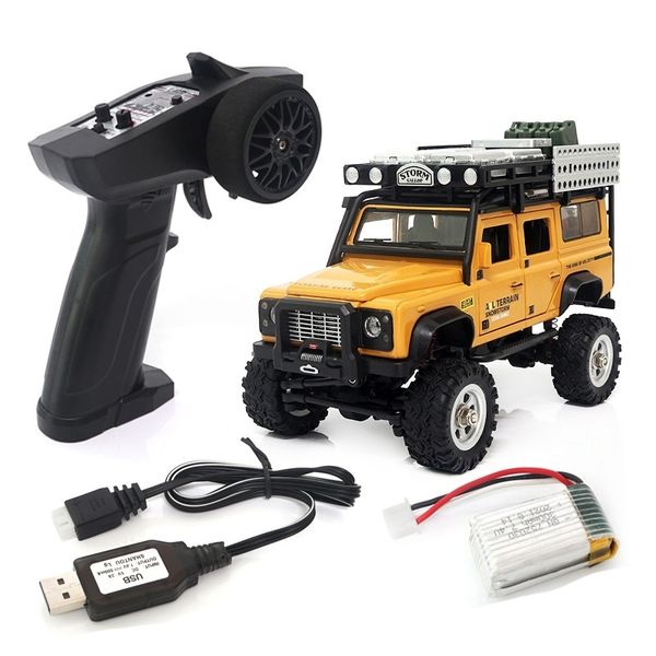 Pista RC elettrica SG2801 4WD 2 4Ghz Simulazione Telecomando Off Road Climbing Car con luci anteriori e posteriori Modello di veicolo giocattolo 230308