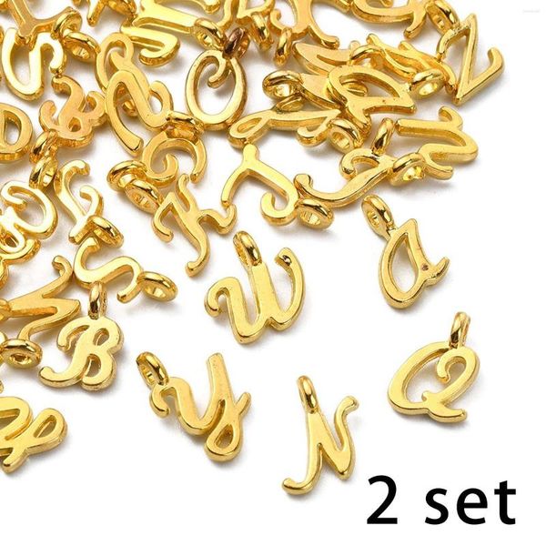 Charms 26Pcs Ciondolo alfabeto A-Z Lettera fatta a mano per gioielli che fanno orecchino braccialetto collana fai da te