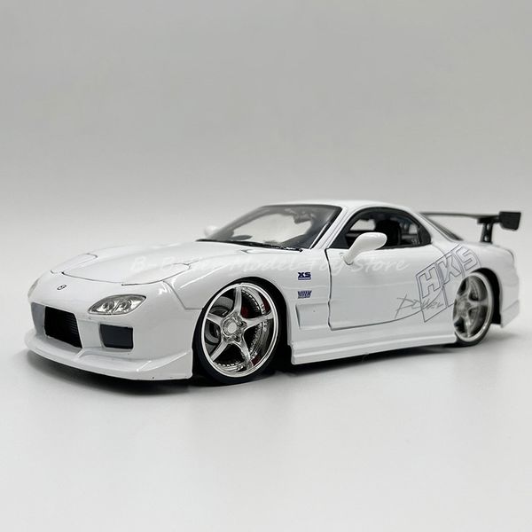 Diecast Model 1 24 Diecast Car Model Toy 1993 Mazda RX-7 Veicolo Replica Collector Edition 230308