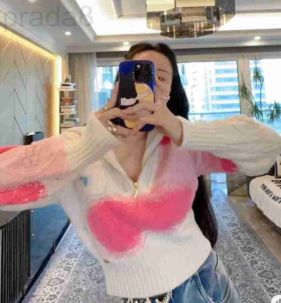 Kadın Sweaters Tasarımcısı Yepyeni Sonbahar Kış Kayağı Kadın Ootd Moda Sıradan Fermuar Sweater Baskı Süvari Bahar Tasarımcısı Üst Düzey T-Shirt HP3X