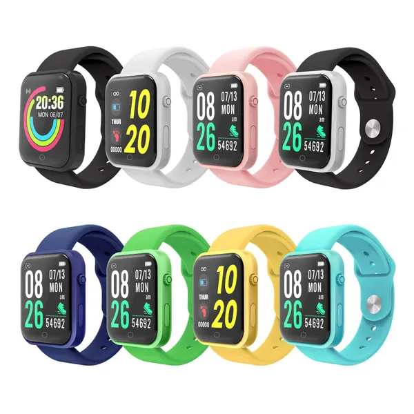 D20L Astuto Della Vigilanza Delle Donne Degli Uomini di Sport Inseguitore di Fitness Monitor di Frequenza Cardiaca Bluetooth Impermeabile Ragazzi Smartwatch per I Bambini PK D20 Y68