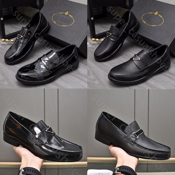 Men mocassim de moda designers sapatos de couro genuíno masculino trabalho de negócios trabalhos de vestido formal designer de marca de festas de casamento sapatos planos tamanhos 38-44