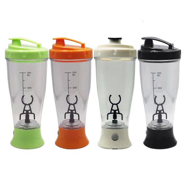 Bottiglie d'acqua 350ml Polvere di proteine elettriche Tazza di miscelazione Portatile Latte Caffè Frullatore Bollitore Viaggi Sport Palestra Allenamento Shaker 230308