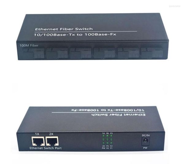 Glasfaserausrüstung Wanglink 6 155M SC Port 2 10/100M RJ45 Fast Ethernet Switch 10/100Base-Fx zu 100Base-TX