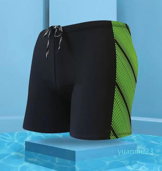 2023 Boxer pantaloncini da bagno HOT 00 tronchi di seta di latte personalità colore abbinato 02 tronchi da uomo a vita alta costume da bagno da piscina