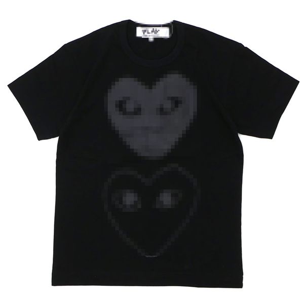 Designer TEE T-shirt da uomo CDG Comm des Garcons Play Camoflauge Heart Peek T-shirt nera Sz XL