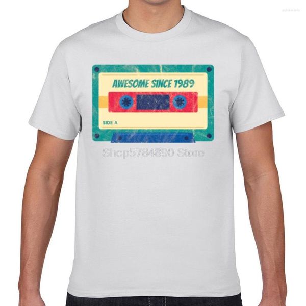 Herren T-Shirts Tops Shirt Männer 31. Geburtstagsfeier Awesome Since Basic Harajuku Geek Individuelles männliches T-Shirt XXX