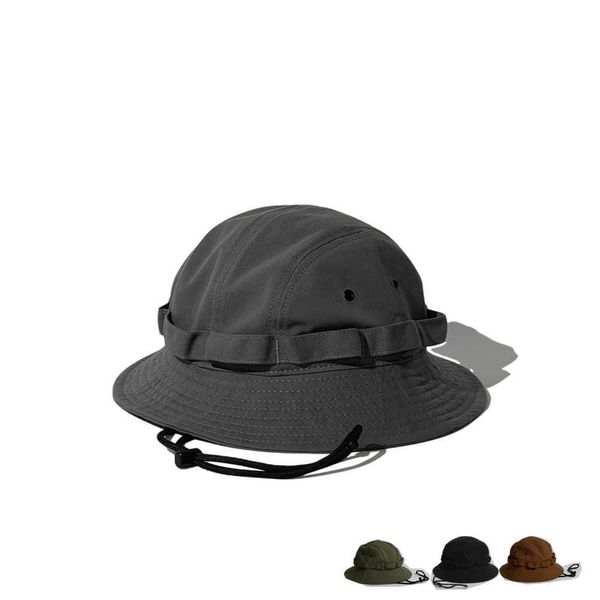 Cappelli a tesa larga 2021 Jungle Sombreros De Mujer Chapeau Fourrure Femme Russe Caps Basin Bucket Cap Outdoor Camping Fisherman Men Hat 5658cm R230308