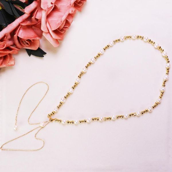 Ketten 75 cm Lange Pullover Halskette Großhandel Echte Süßwasser-zuchtperlen Natürliche Perle Schönes Partygeschenk für Frauen Weibliche Mädchen