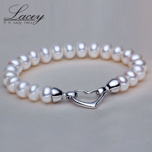 Charm-Armbänder, natürliche echte Perlen für Damen, Süßwasserperlen, Hartverschluss, mehrfarbiges Armband 230307