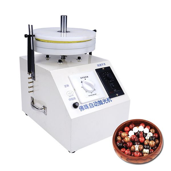 Automatische Buddha-Perlenpoliermaschine, 180 W, Desktop-Rundholzperlenpolierer, elektrische Holzperlen-Schleifmühle, Maschine 220 V