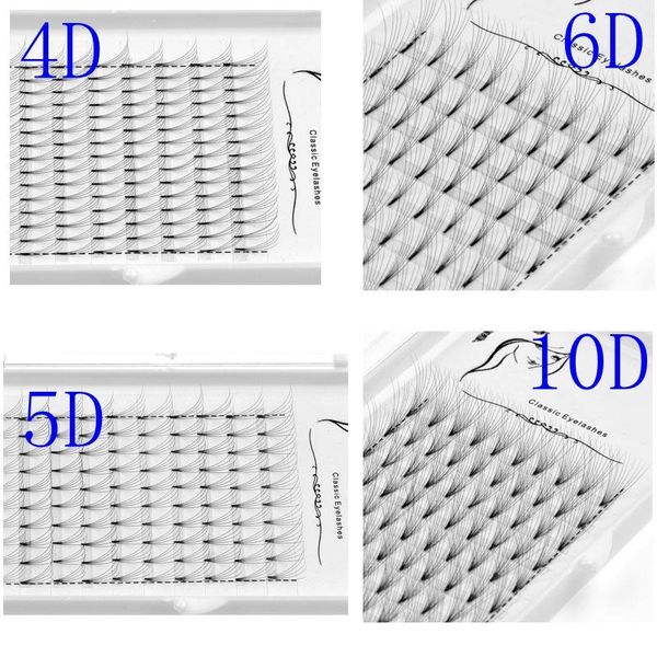 Ложные ресники Оптовая цена объем 4d/5d/6d/10d Увеличение ресниц ручной работы синтетические волосы русские ресницы