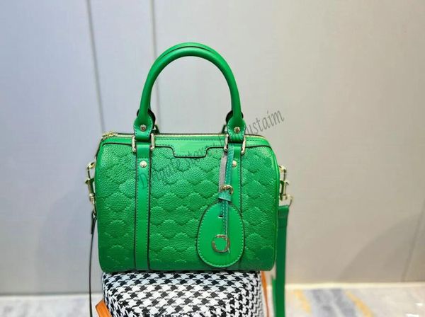 Classic Ophidia Green Boston Pillow Bag Donna Uomo Doppia G Marchi di lusso italiani Borsa a tracolla a tracolla Donna Uomo Borsone Shopping Totes Borsa