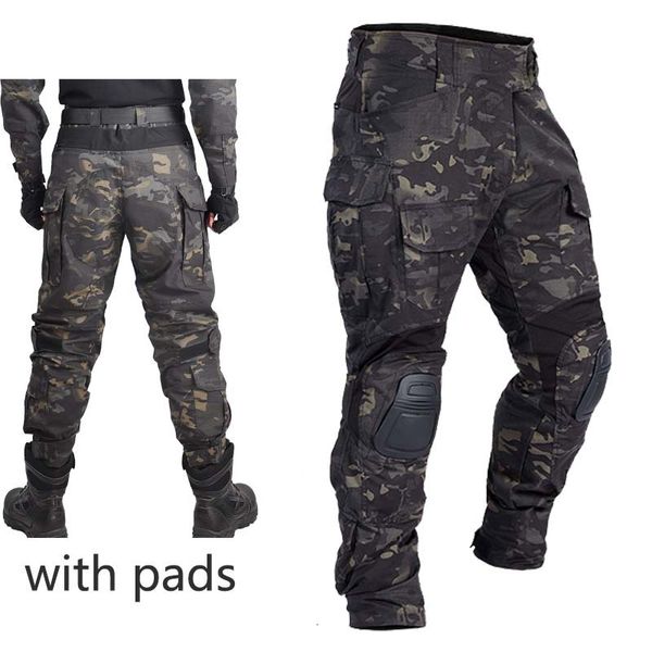 Calça masculina masculino tático militar airsoft exército combate Militari Pant multi -bolsos de paintball Roupas de caça 230307