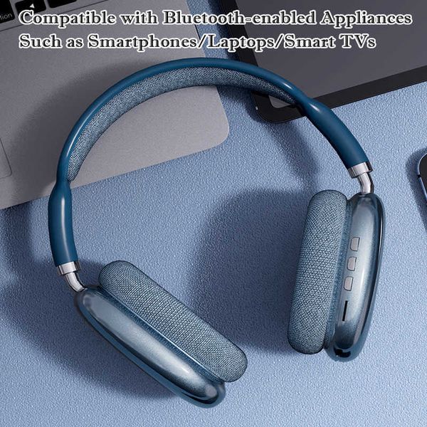 Handy -Ohrhörer P9 P9 Wireless Bluetooth -Kopfhörer mit Mikrofon -Geräusch -Stornierungskopf -Headsets Stereo Sound Sports Gaming unterstützt TF W0308 41 41 44