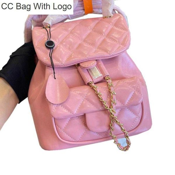 Bolsa CC Outras bolsas 2023 Bolsa de moda feminino Vintage Cera de cera Backpack French Designer Classic Quilted Hardware xadrez de fivela de fivela Bolsa de ombro de ombro de luxo