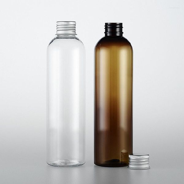 Depolama şişeleri varış 20pcs 250ml plastik geri dönüşüm Vida alüminyum metal üst kapak kozmetik araçları şişe faydalı kap