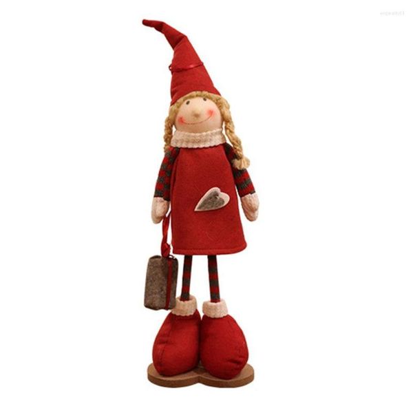 Decorações de Natal Dollidade Elfo Doll Papai Noel Macho e feminina Decoração