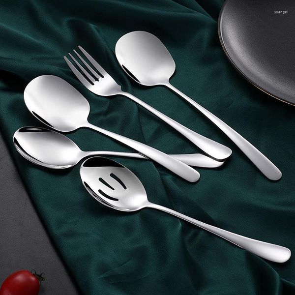 Dinnerware Define talheres de designer de alta qualidade Conjunto de talheres portáteis Modern Western Dinner Spoons Cooking Kitchen Platos Platos Tableware OA50DS