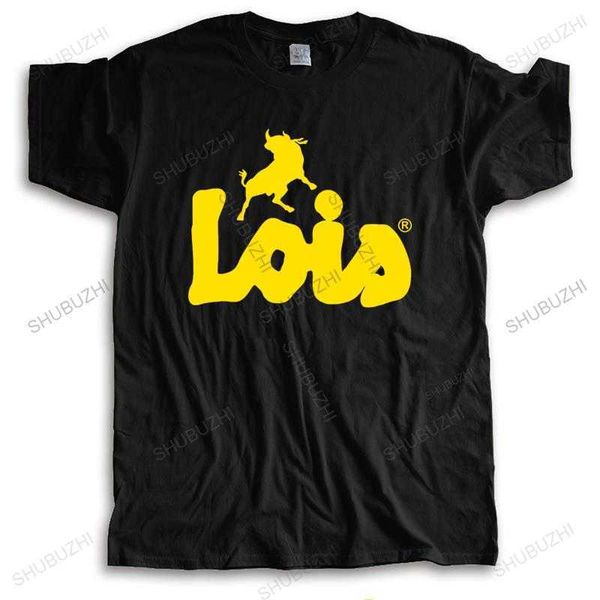 T-shirt da uomo new fashion T-shirt da uomo di alta qualità girocollo tees Lois Camiseta Nero Giallo Manica corta Cotone estate Manica corta G230309