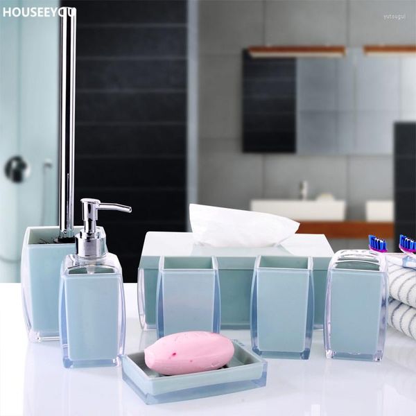 Набор аксессуаров для ванны наборы ванных комнат наборы простые стильные тканевые коробки держателя зубной щетки для мыла для мыла.