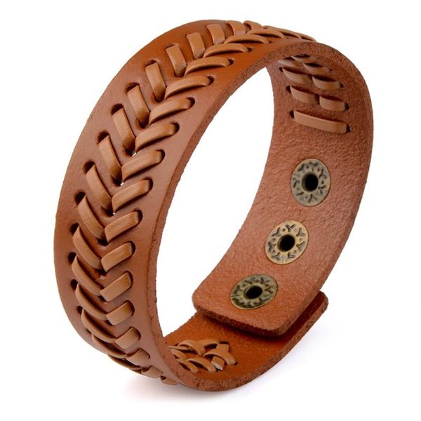 Tennisarmbänder aus braunem Leder, verstellbare Legierungsschnalle, breiter Charme, handgefertigt, hochwertige Vintage-Armreifen, Geschenke für Männer und Frauen